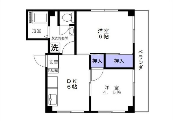 杉本マンションの物件間取画像